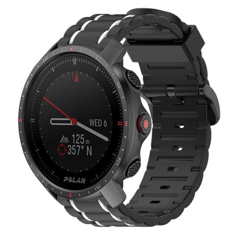 Strap-it Strap-it Bracelet sport boucle Polar Grit X Pro (noir/blanc) Strap-it Strap-it Bracelet sport boucle Polar Grit X Pro (noir/blanc)