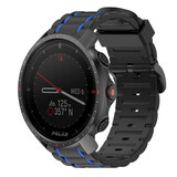 Strap-it Bracelet sport boucle Polar Grit X Pro (noir/bleu)