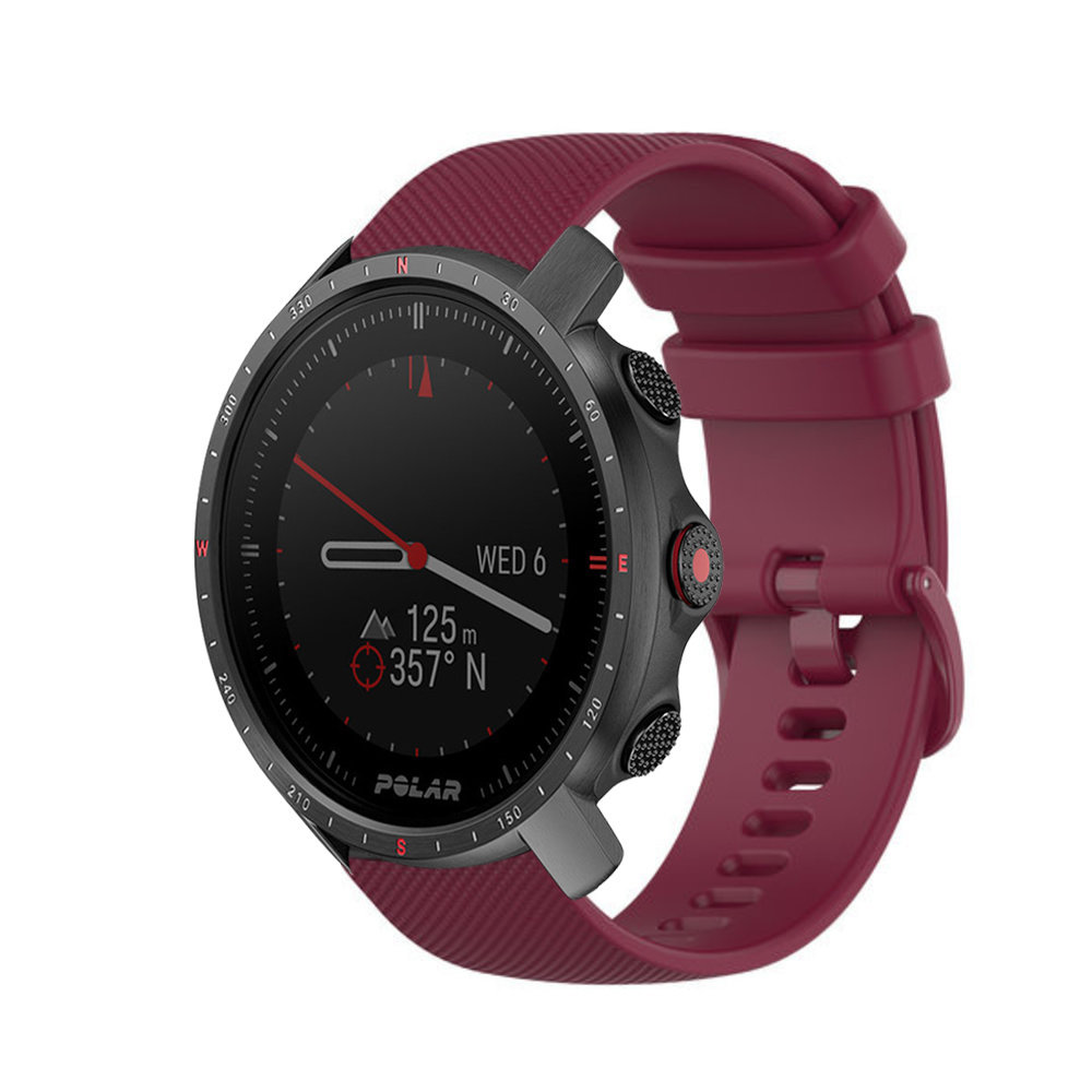 Strap-it Strap-it Bracelet silicone Polar Grit X Pro (rouge foncé)