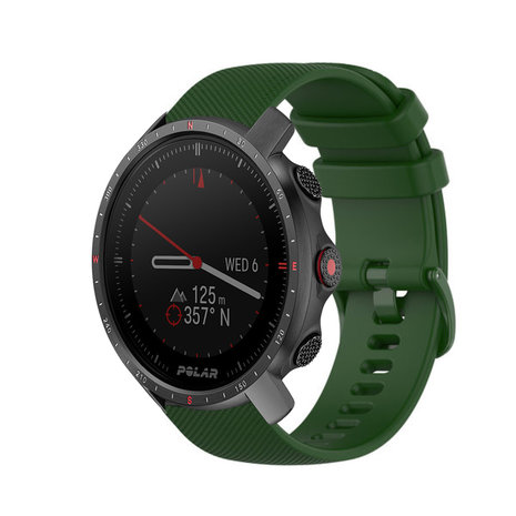 Strap-it Strap-it Bracelet silicone Polar Grit X Pro (vert armée)