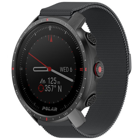 Strap-it Strap-it Bracelet Milanais Polar Grit X Pro (noir) Strap-it Strap-it Bracelet Milanais Polar Grit X Pro (noir)