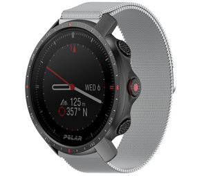 Strap-it Bracelet Milanais Polar Grit X Pro (argent)