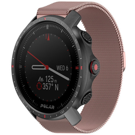 Strap-it Strap-it Bracelet Milanais Polar Grit X Pro (rose)