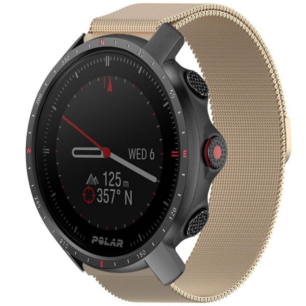 Strap-it Strap-it Bracelet Milanais Polar Grit X Pro (champagne) Strap-it Strap-it Bracelet Milanais Polar Grit X Pro (champagne)