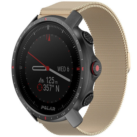 Strap-it Strap-it Bracelet Milanais Polar Grit X Pro (champagne) Strap-it Strap-it Bracelet Milanais Polar Grit X Pro (champagne)