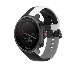 Strap-it Bracelet triple sport Polar Grit X Pro (noir/blanc/gris) Strap-it Bracelet triple sport Polar Grit X Pro (noir/blanc/gris)