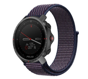 Strap-it Bracelet nylon Polar Grit X Pro (violet-bleu)