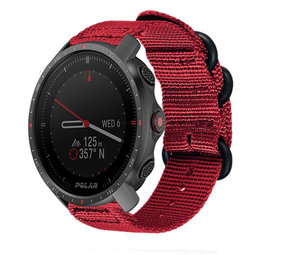 Strap-it Bracelet nylon boucle Polar Grit X Pro (rouge)