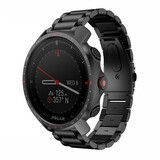 Strap-it Bracelet acier Polar Grit X Pro (noir)