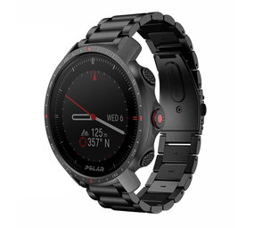 Strap-it Bracelet acier Polar Grit X Pro (noir) Strap-it Bracelet acier Polar Grit X Pro (noir)