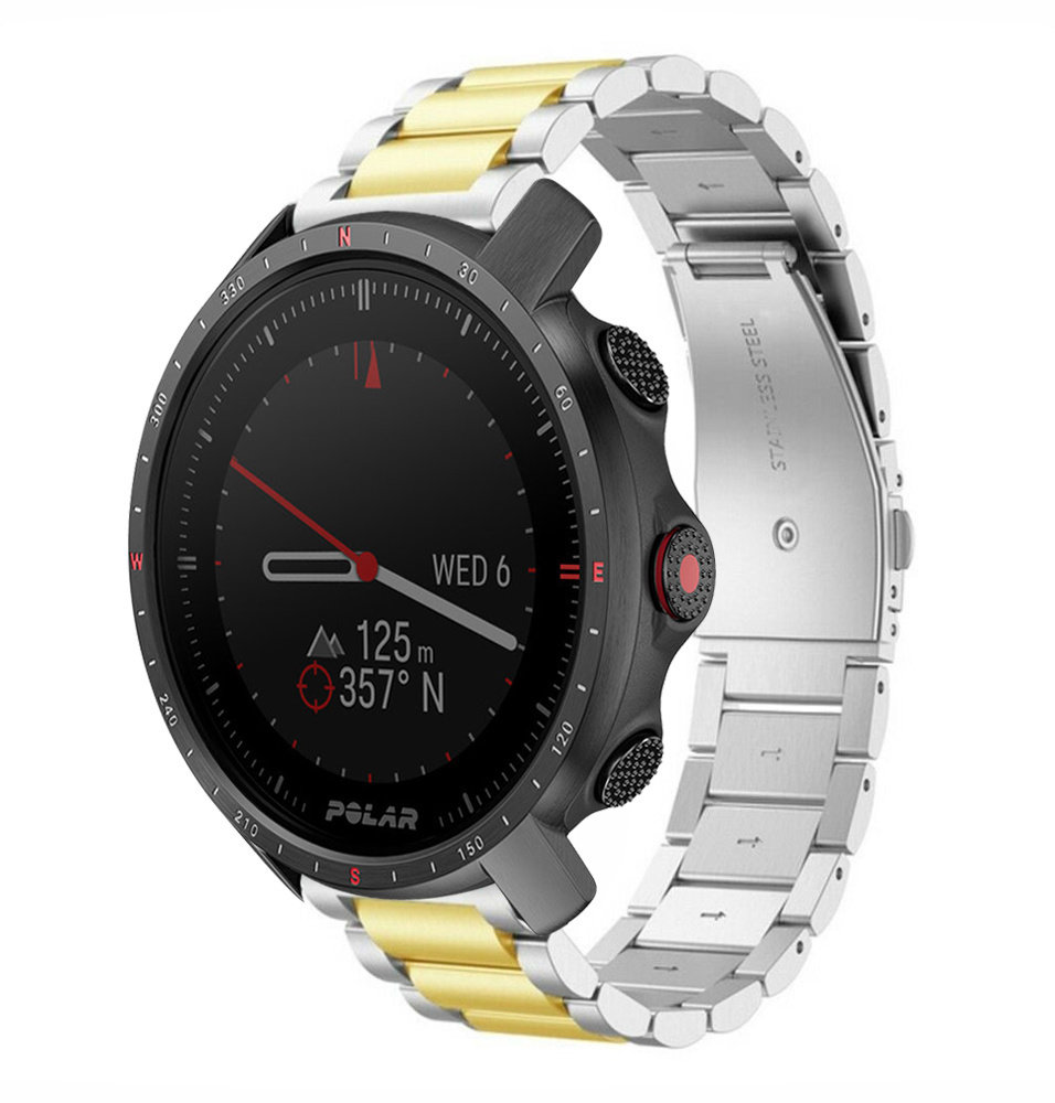 Strap-it Strap-it Bracelet acier Polar Grit X Pro (argent/or)
