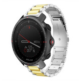 Strap-it Bracelet acier Polar Grit X Pro (argent/or)