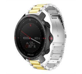 Strap-it Bracelet acier Polar Grit X Pro (argent/or) Strap-it Bracelet acier Polar Grit X Pro (argent/or)