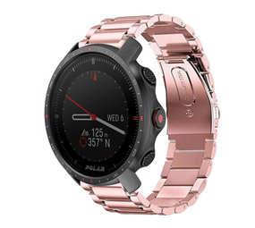 Strap-it Bracelet acier Polar Grit X Pro (rose)