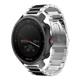Strap-it Bracelet acier Polar Grit X Pro (argent/noir)