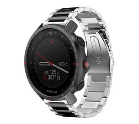 Strap-it Bracelet acier Polar Grit X Pro (argent/noir)