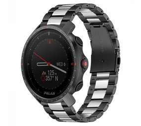 Strap-it Bracelet acier Polar Grit X Pro (noir/argent)
