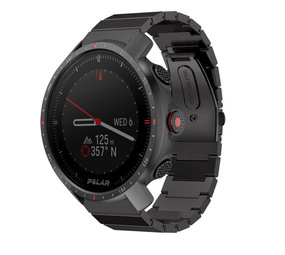 Strap-it Bracelet métal Polar Grit X Pro (noir)