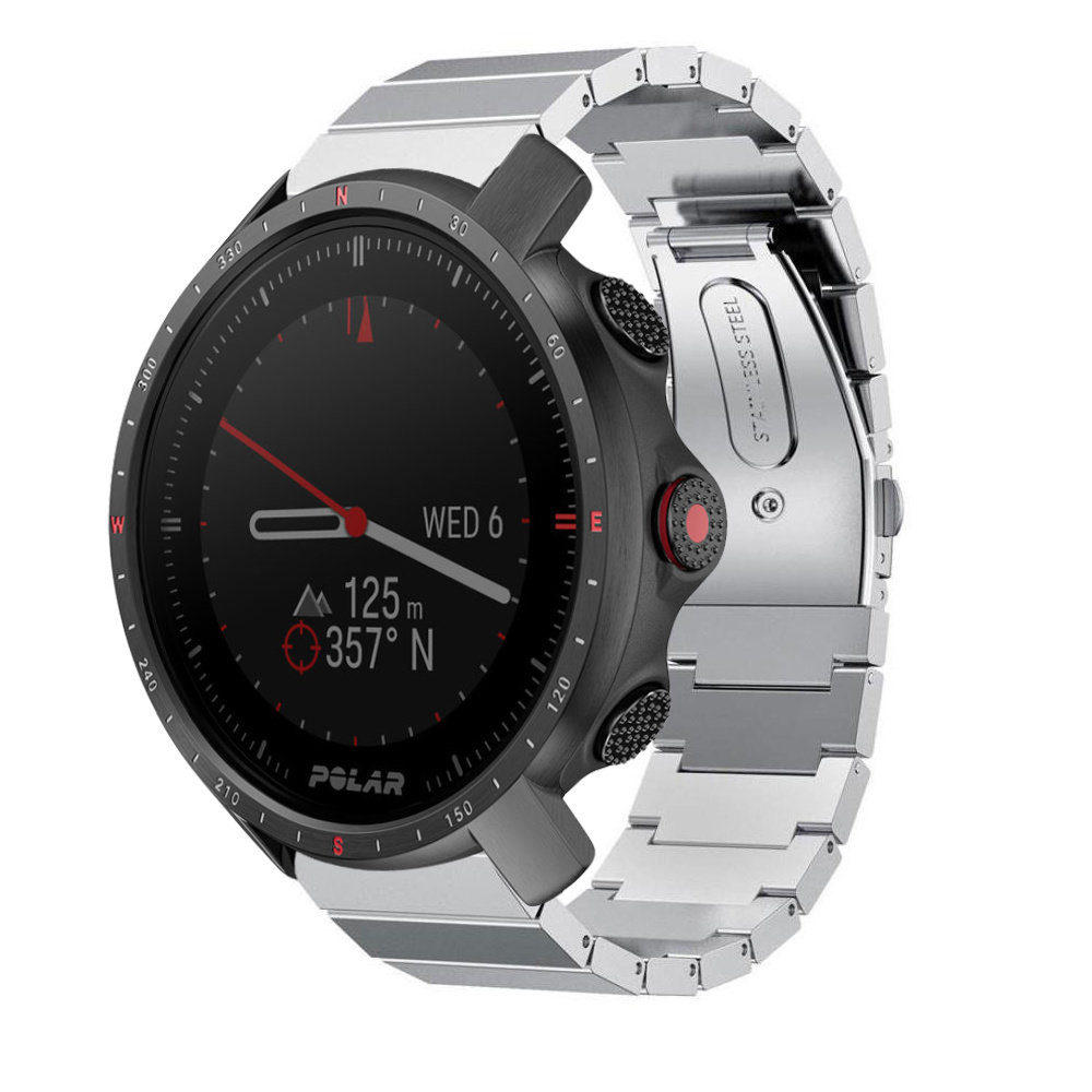 Strap-it Strap-it Bracelet métal Polar Grit X Pro (argent)