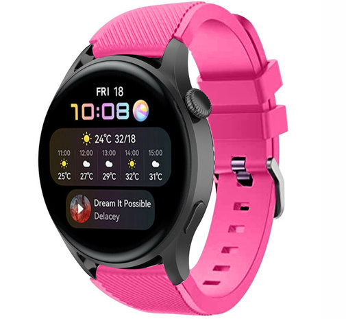 Strap-it Strap-it Bracele silicone Huawei Watch 3 (Pro) (rose vif)