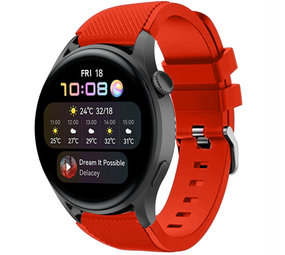 Strap-it Bracelet silicone Huawei Watch 3 (Pro) (rouge)