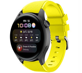 Strap-it Bracelet silicone Huawei Watch 3 (Pro) (jaune)