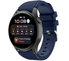 Strap-it Bracelet silicone Huawei Watch 3 (Pro) (bleu foncé)