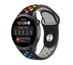 Strap-it Bracelet sport Huawei Watch 3 (Pro) (noir coloré)