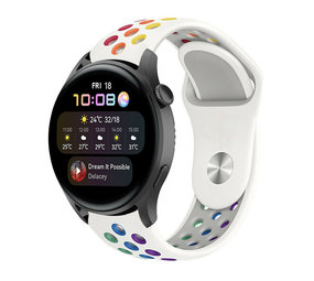Strap-it Bracelet sport Huawei Watch 3 (Pro) (blanc coloré)