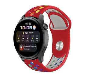Strap-it Bracelet sport Huawei Watch 3 (Pro) (rouge coloré)