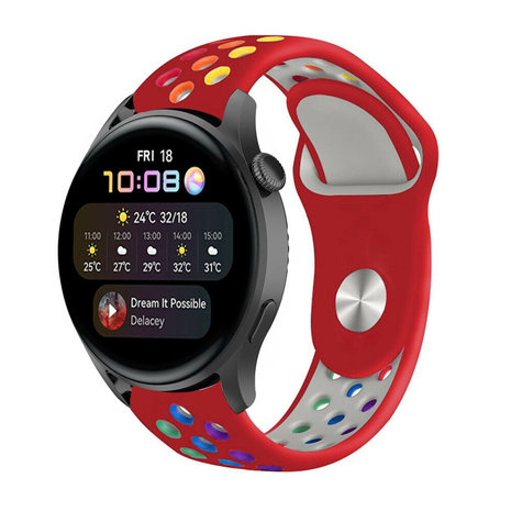 Strap-it Strap-it Bracelet sport Huawei Watch 3 (Pro) (rouge coloré)
