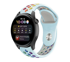 Strap-it Bracelet sport Huawei Watch 3 (Pro) (bleu clair coloré)