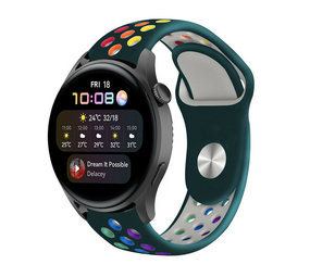 Strap-it Bracelet sport Huawei Watch 3 (Pro) (vert sapin coloré)
