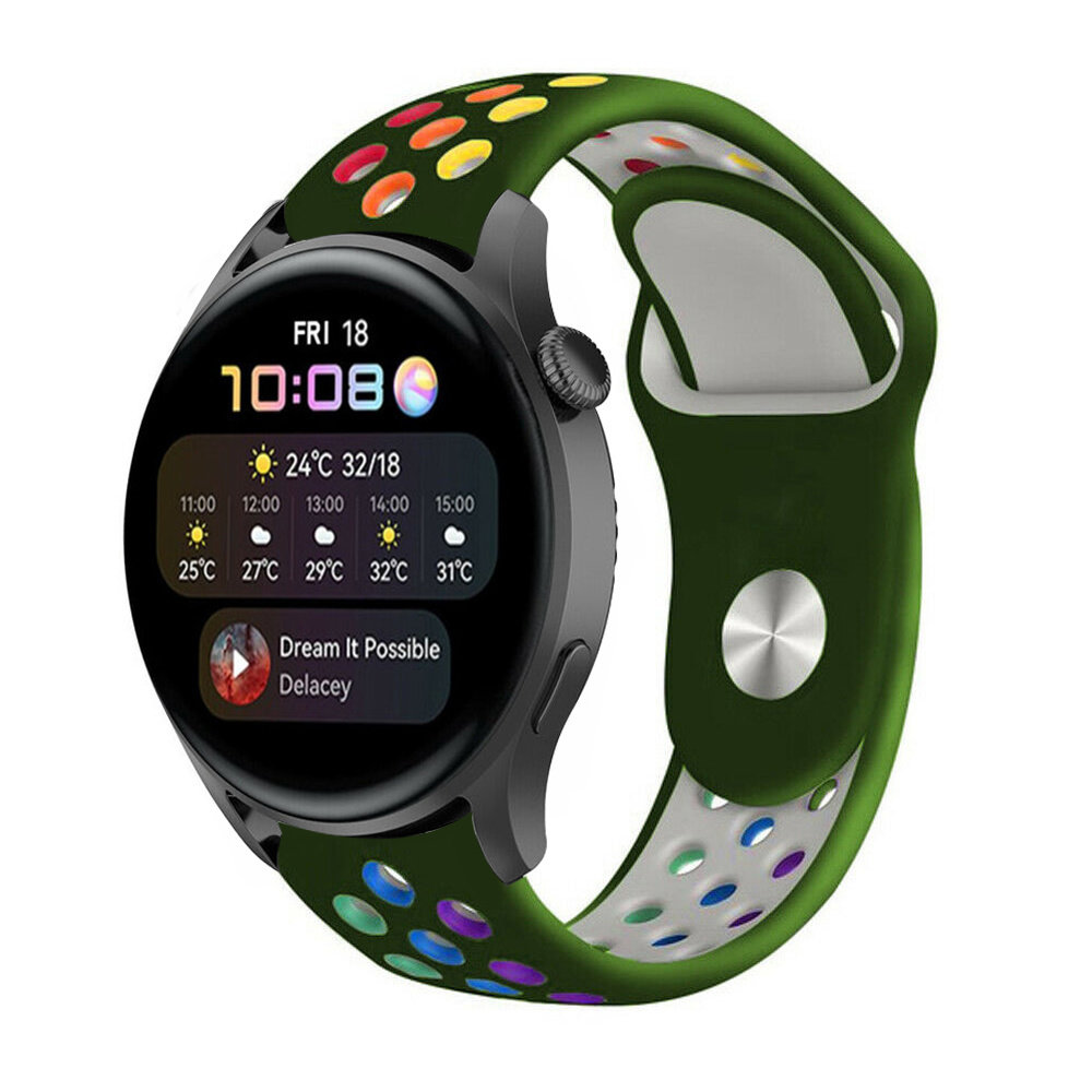 Strap-it Strap-it Bracelet sport Huawei Watch 3 (Pro) (vert armée coloré)