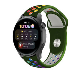 Strap-it Bracelet sport Huawei Watch 3 (Pro) (vert armée coloré)