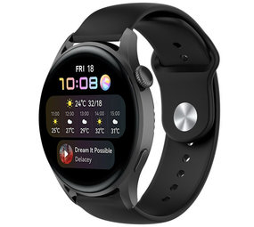 Strap-it Bracelet sport Huawei Watch 3 (Pro) (noir)