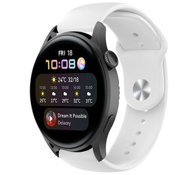 Strap-it Bracelet sport Huawei Watch 3 (Pro) (blanc)