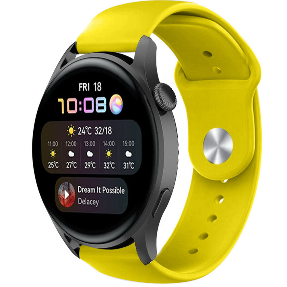 Strap-it Strap-it Bracelet sport Huawei Watch 3 (Pro) (jaune)