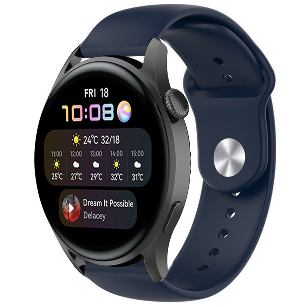Strap-it Strap-it Bracelet sport Huawei Watch 3 (Pro) (bleu foncé)