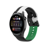 Strap-it Bracelet triple sport Huawei Watch 3 (Pro) (noir/blanc/vert)