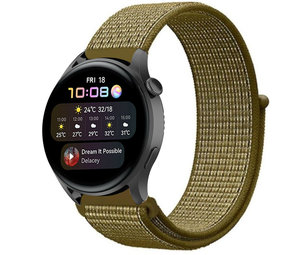 Strap-it Bracelet nylon Huawei Watch 3 (Pro) (olive)