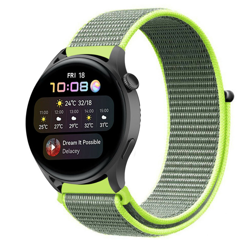 Strap-it Strap-it Bracelet nylon Huawei Watch 3 (Pro) (fluorescent)