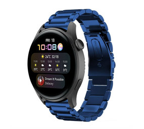 Strap-it Bracelet acier Huawei Watch 3 (Pro) (bleu)