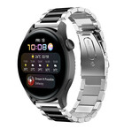 Strap-it Strap-it Bracelet acier Huawei Watch 3 (Pro) (argent/noir)