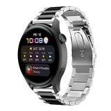 Strap-it Bracelet acier Huawei Watch 3 (Pro) (argent/noir)