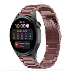 Strap-it Strap-it Bracelet acier Huawei Watch 3 (Pro) (bronze-or)