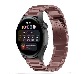 Strap-it Bracelet acier Huawei Watch 3 (Pro) (bronze-or)