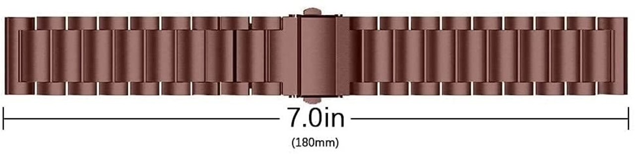 Strap-it Strap-it Bracelet acier Huawei Watch 3 (Pro) (bronze-or)