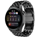 Strap-it Bracelet acier dragon Huawei Watch 3 (Pro) (noir)