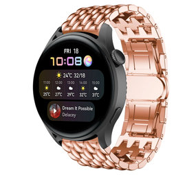 Strap-it Bracelet acier dragon Huawei Watch 3 (Pro) (or rose)